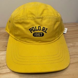 Polo Ralph Lauren Logo Canvas Five-Panel Cap Men’s Hats and Accessories